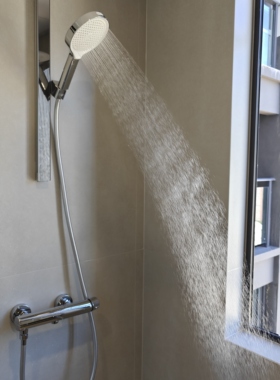 魔浴甄选丨DIY极简淋浴明装冷热花洒无顶喷简易花洒59A精铜主体