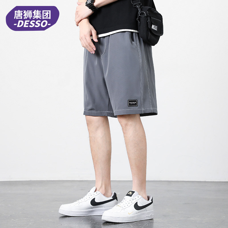 DESSO休闲宽松五分裤夏季健身情侣裤男士运动裤健身裤跨境04
