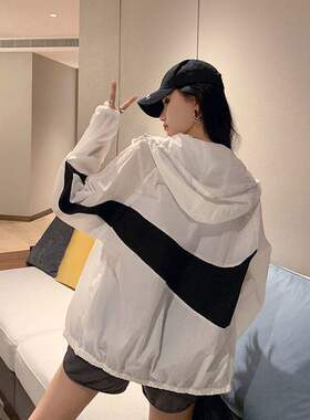 款休闲薄款外套防晒韩版夏季衣女新款百搭宽松大码学生轻薄