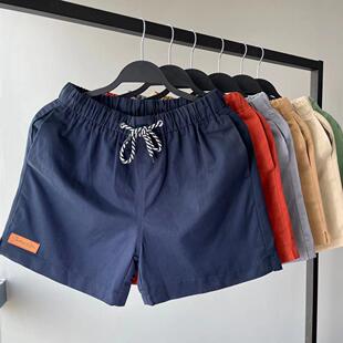 跑步健身三分裤 系带短裤 男 3分热裤 休闲运动超短裤 纯运动短裤