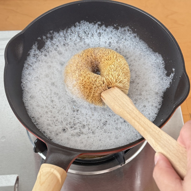 椰棕榉木锅刷铁锅清洁锅锅刷子