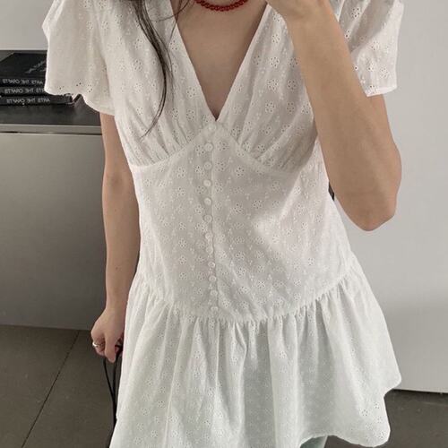 有货 2026春季新款 韩版小众设计感淑女气质连衣裙