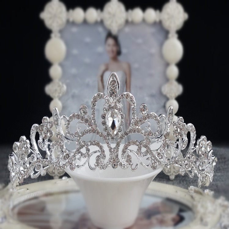 韩式高档公主冠新娘头饰婚礼结婚珍珠水钻水晶皇冠发饰婚纱配饰品|ruв категории Украшения,ювелирные изделия, шпилька - от Buy2taobao.com для оказания профессиональной услуги покупки агента Taobao