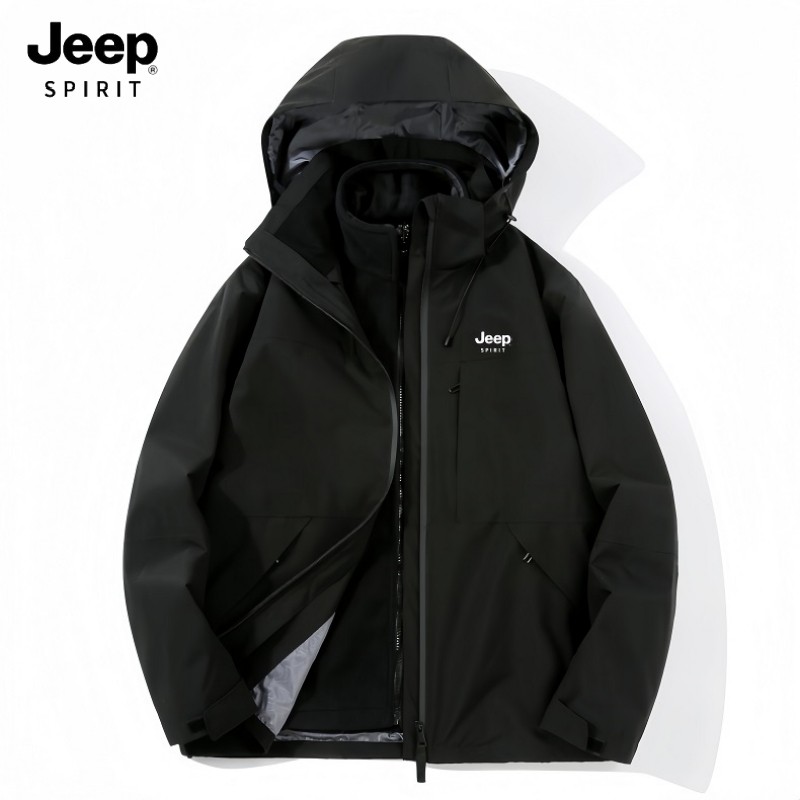 加绒外套冲锋衣三合一定制登山服
