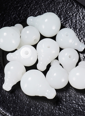 新疆和田玉羊脂白玉油疙瘩料过眼过灯三通 有卡10 卡11卡12 卡13