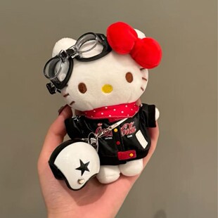 日本正版甜酷机车赛手车hellokitty西部牛仔警长小香风kt包包挂件