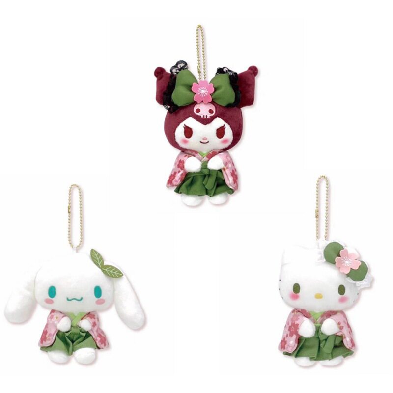 日本站立抹茶樱花和服Hel