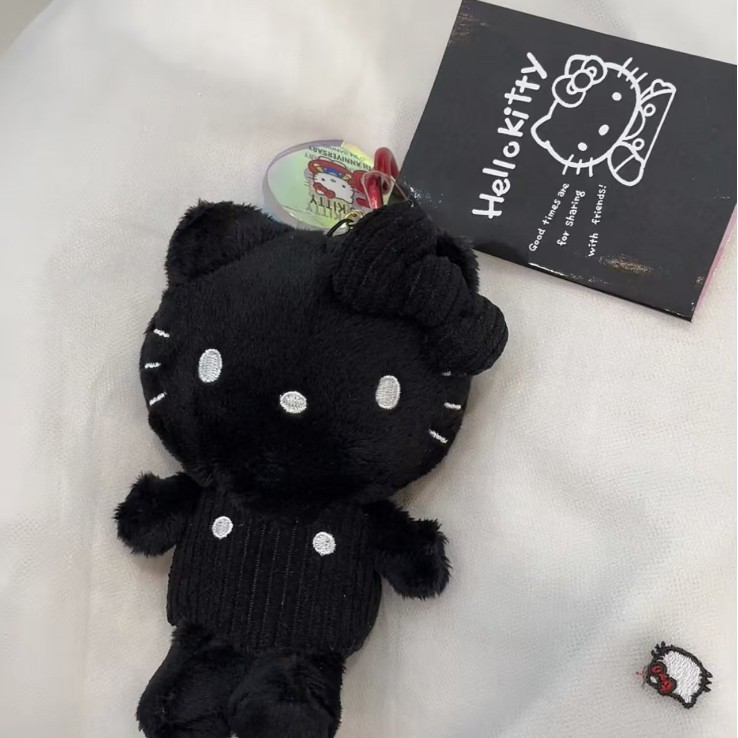 日本中古风黑色kitty包包图片