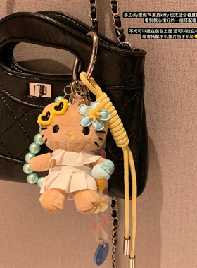 日本正品夏威夷黑皮kitty