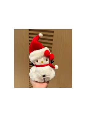 日本圣诞节雪人HelloKitty毛绒包挂件姜饼人公仔可爱玩偶女生礼物