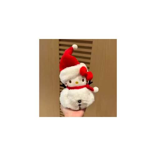 日本圣诞节雪人HelloKitty毛绒包挂件姜饼人公仔可爱玩偶女生礼物