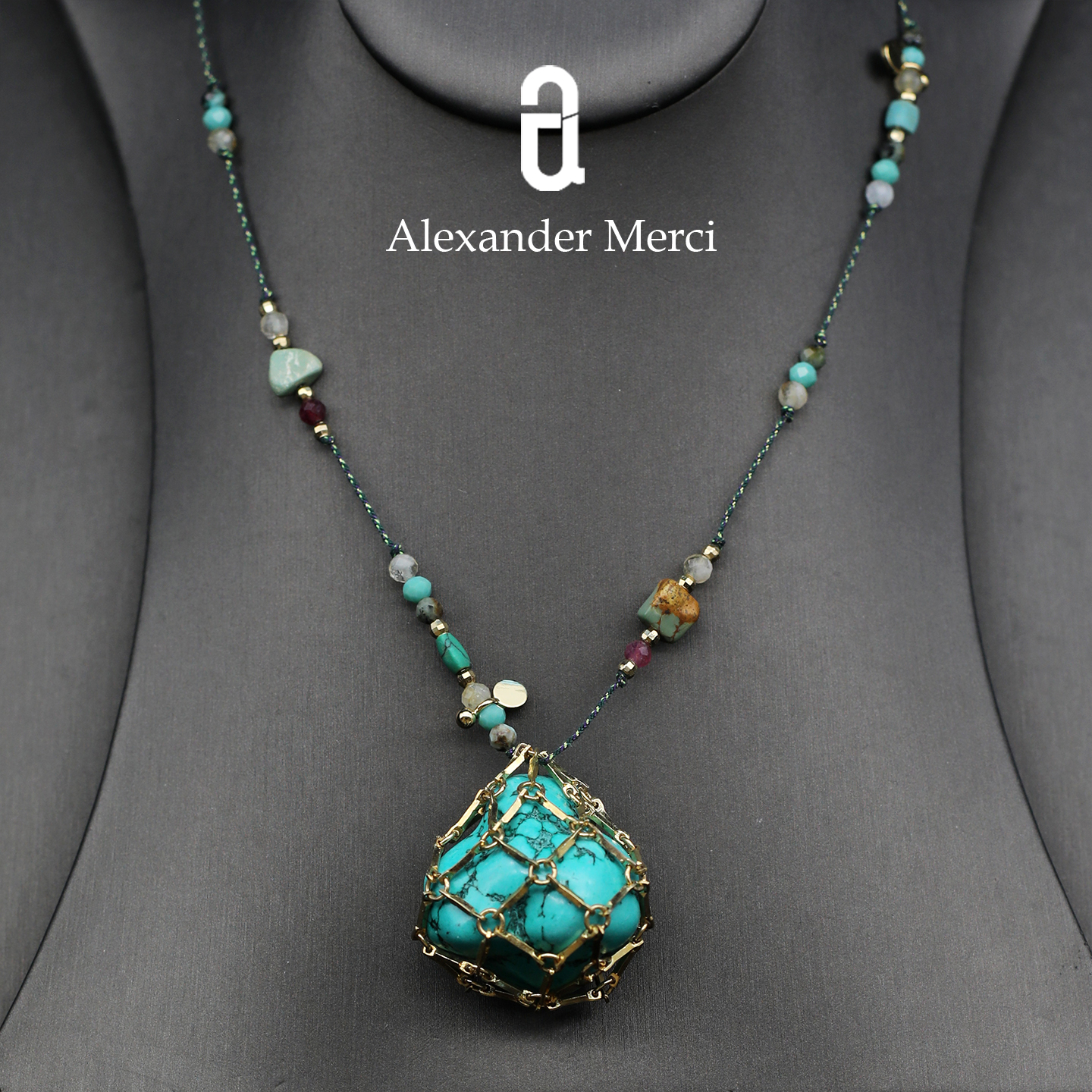 希腊订单纯天然限定手工巨难做毛衣链 AD25S112604