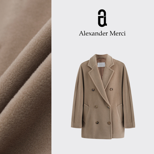 好评爆棚 b入 老粉集色 一件羊绒大衣D23Q52011 MM大衣短款