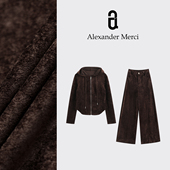 特定丝绒高级奢华百搭卫衣套装 丝绒拿铁 D25T110613