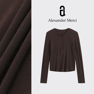 巨好穿 亨利衫 蛋哥强推 Tight紧身长袖 D25T112802 LU家Hold