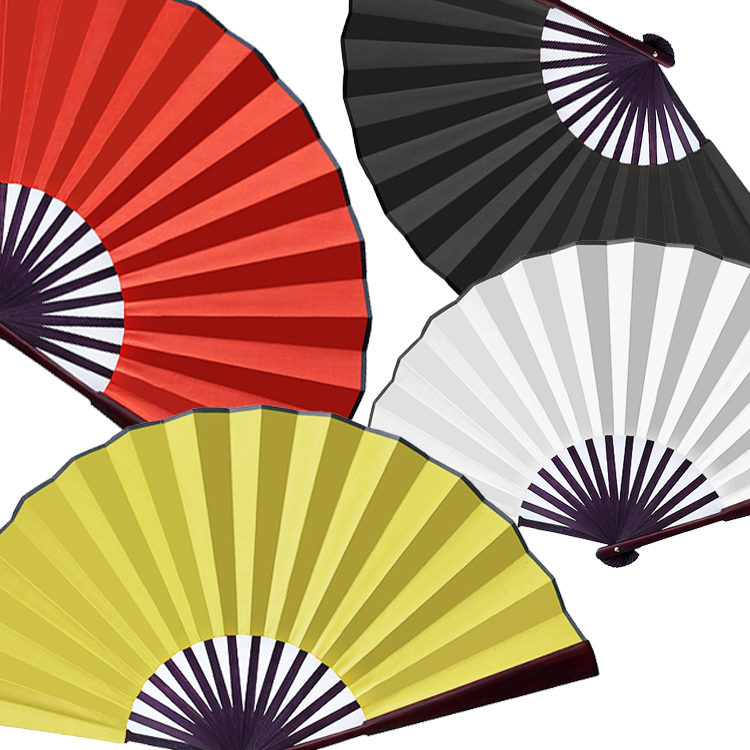 一尺空白大红色金色宣纸扇面纸扇