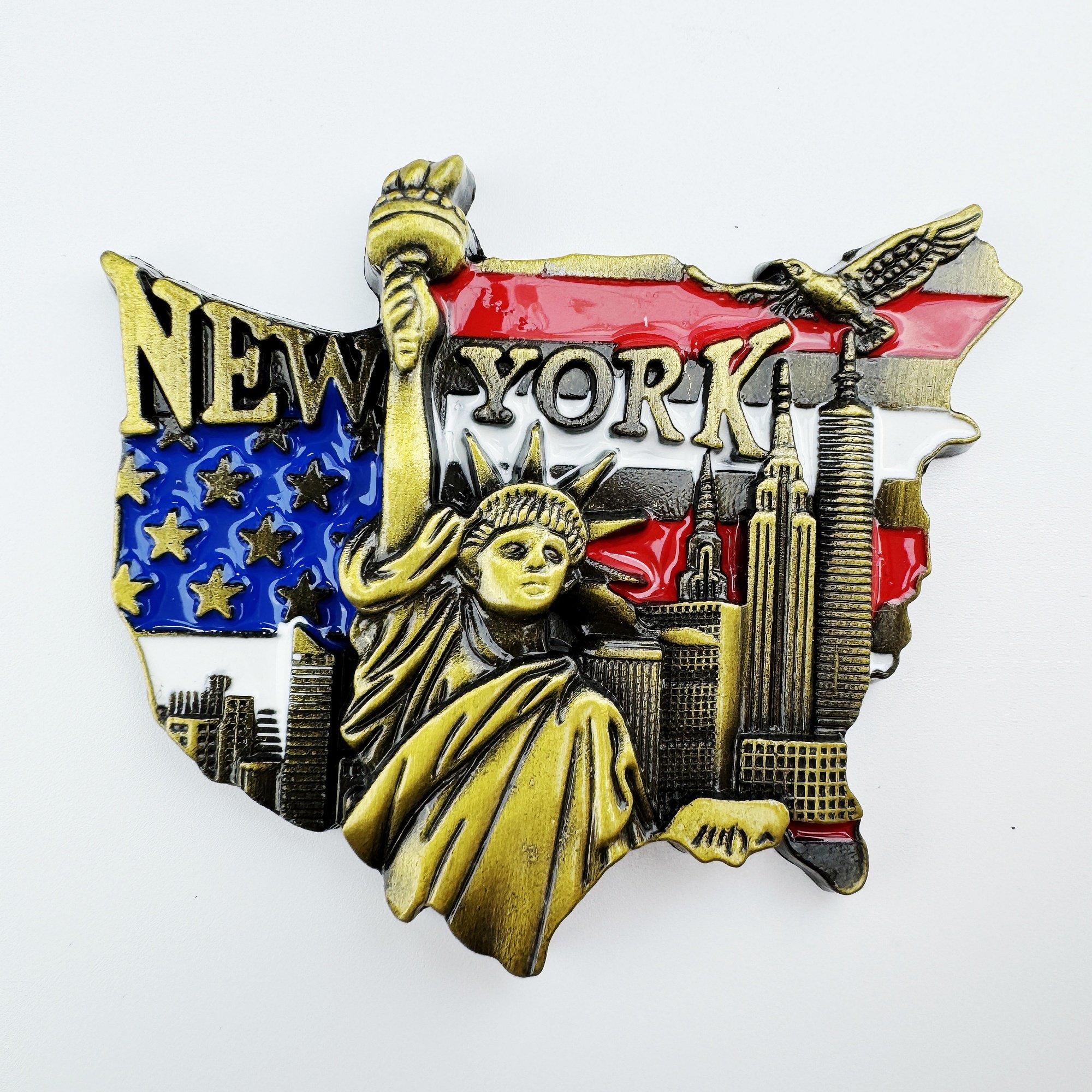 金属美国纽约自由女神文创冰箱贴立体磁吸贴旅游纪念品创意伴手礼