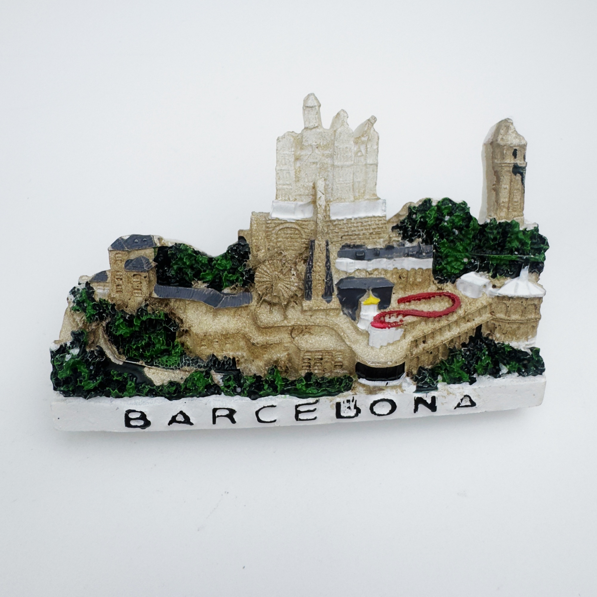 树脂西班牙巴塞罗那文创冰箱贴