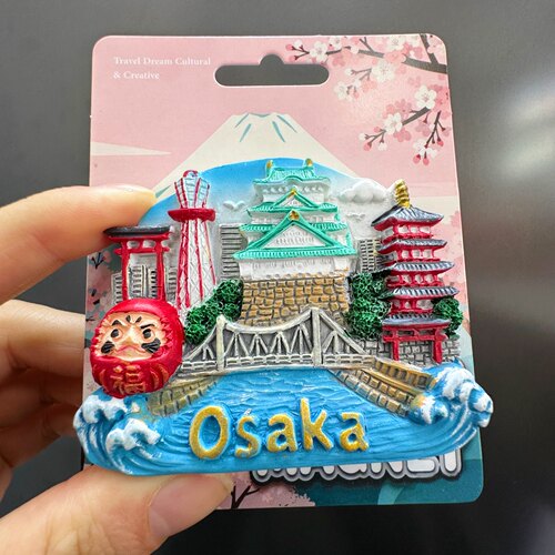OSAKA大阪城天守阁达摩冰箱贴
