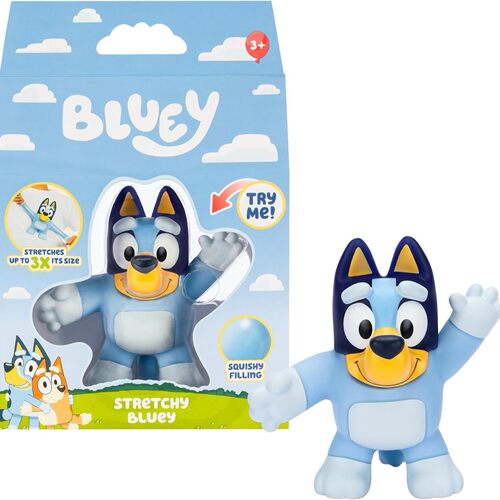 布鲁伊玩具一家 手办 礼物Bluey 软胶，三倍拉伸 解压玩具公仔