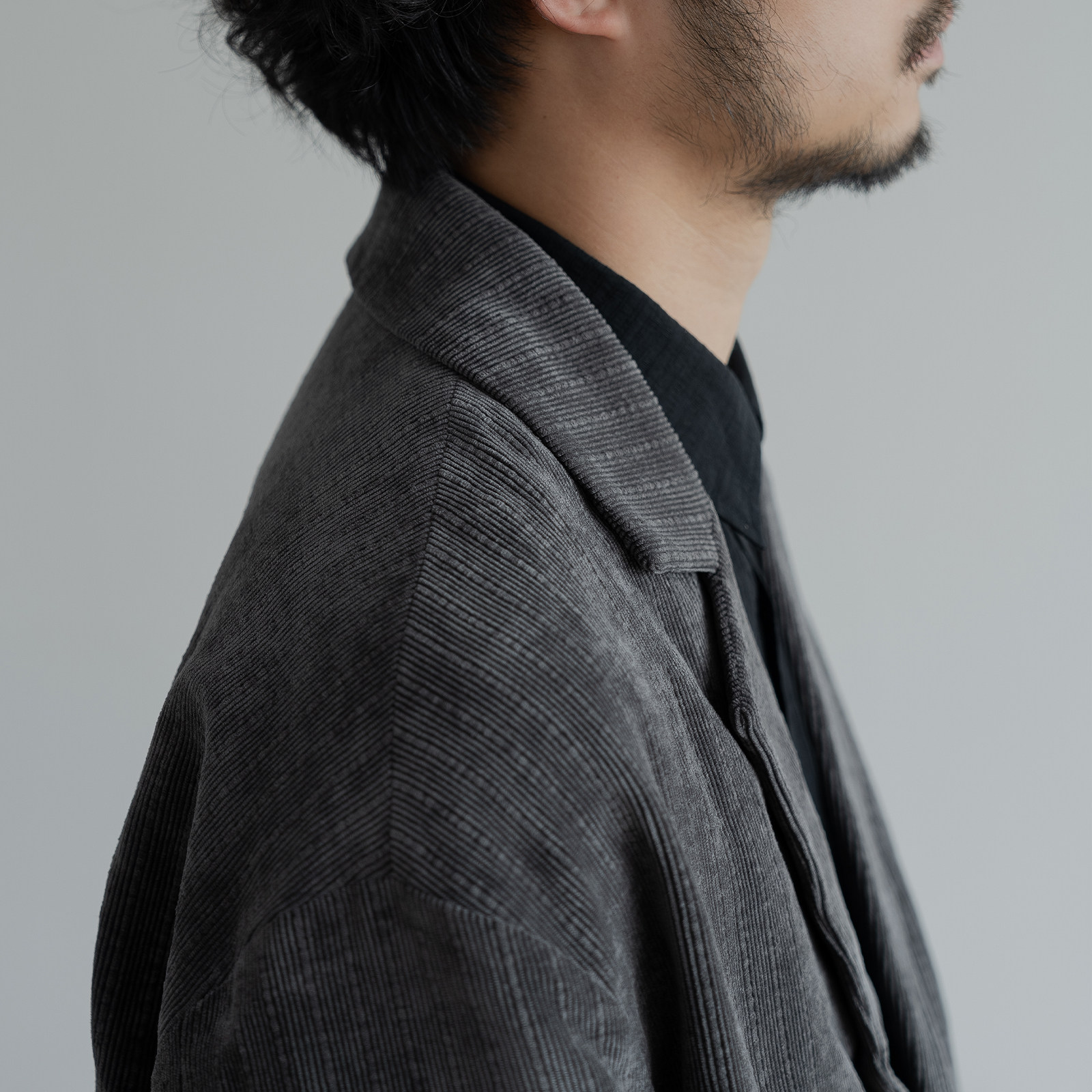 雾撞山野日系复古灯芯绒西装男女宽松休闲廓形简约高级感西服外套