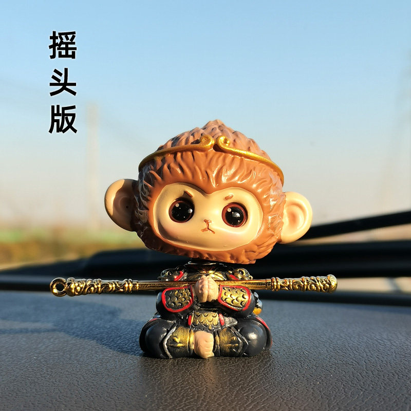 齐天大圣孙悟空汽车摇头摆件装饰图片