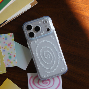 omatl原创星星螺旋 适用于苹果iphone imd磨砂半透明手机壳