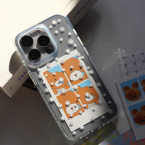 omatl原创星星图案 imd光面透明手机壳 适用于苹果iphone