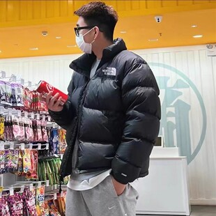 现货】美版1996羽绒服防水大码保暖加厚短款700蓬连帽外套男女冬