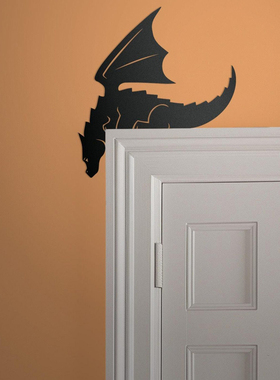 可爱龙金属门顶装饰门角摆件