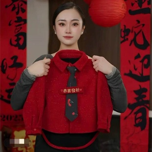 拜年服男宝宝年服唐装衬衫新中式小少爷男童周岁礼服新年儿童服装