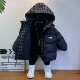 宝宝羽绒服2025新款 假两件洋气好看儿童装 男童男孩防寒服保暖外套