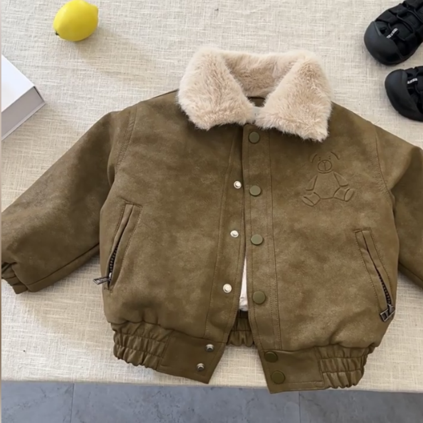 儿童冬装男童加绒皮衣外套2025新款时髦宝宝毛领PU皮夹克加厚保暖,童装/婴儿装/亲子装,普通外套,淘宝优惠券,粉丝福利购,淘宝优惠卷