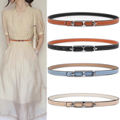 饰裙子配饰夏季 双面可用真皮细腰带女式 皮带韩版 百搭装 时尚 配西装