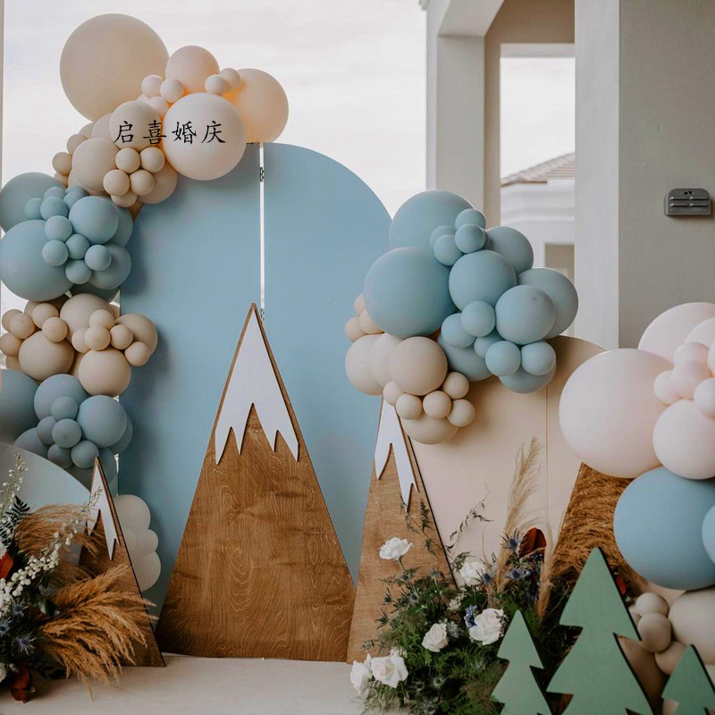 男孩生日周岁百日宴布置蓝色气球链背景板套装童装店开业周年装饰,节庆用品/礼品,节日装扮用品,淘宝优惠券,粉丝福利购,淘宝优惠卷