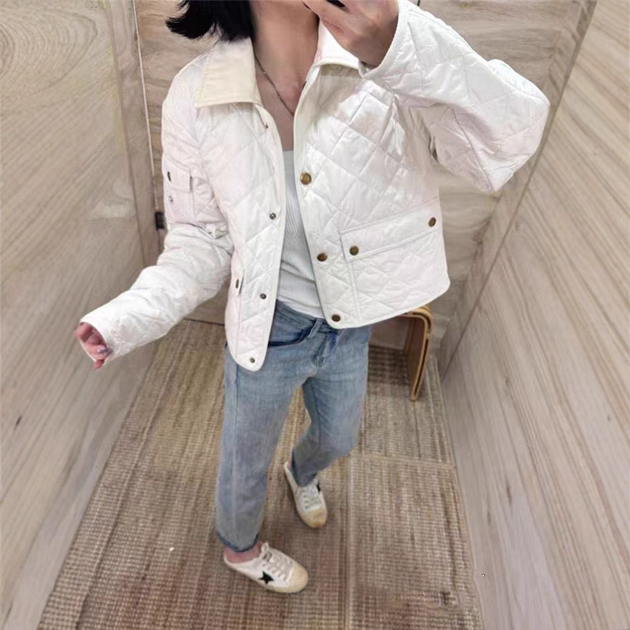 蒙家25 M家新款hire 菱形绗缝加衬简约羽绒服夹克外套