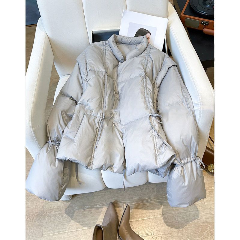 羽绒服女短款2025冬季新款韩版时尚设计感面包服外套女