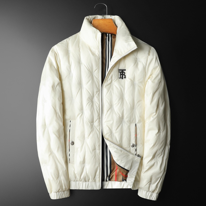 欧货2025高端新款冬季男士90白鸭绒棒球领羽绒服大码休闲保暖外套