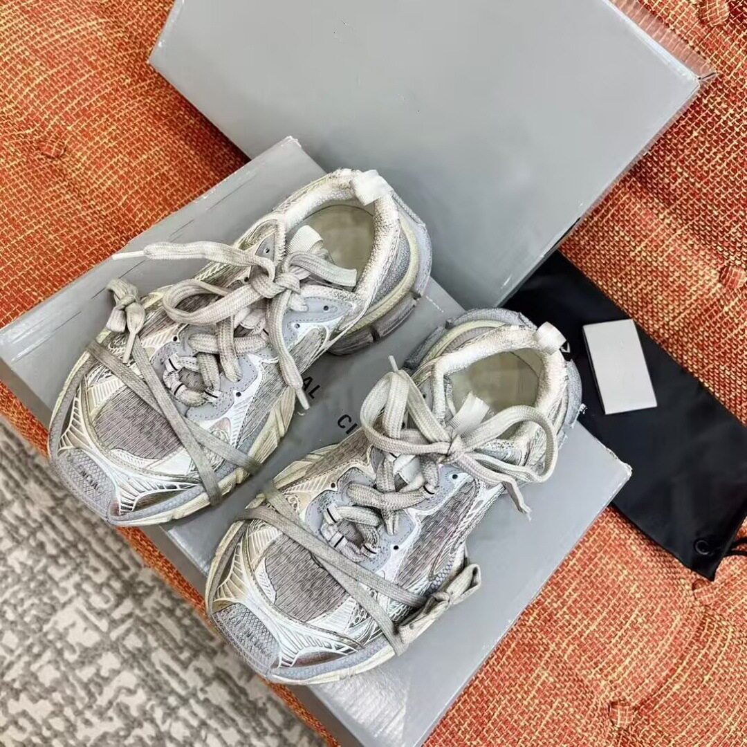 对版做旧巴黎3XL老爹鞋女厚底增高鞋走秀款复古休闲情侣运动鞋男