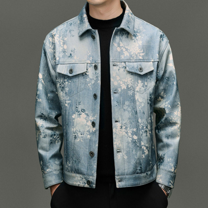 【头层牛皮&mdash;植物提花工艺】秋冬新品真皮时尚潮一件