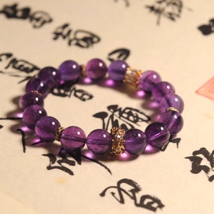 波旁王朝 九紫离火 One 一澜天然乌拉圭紫水晶手串 原创 Flow