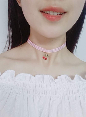 少女心日韩风项圈百搭蕾丝锁骨链