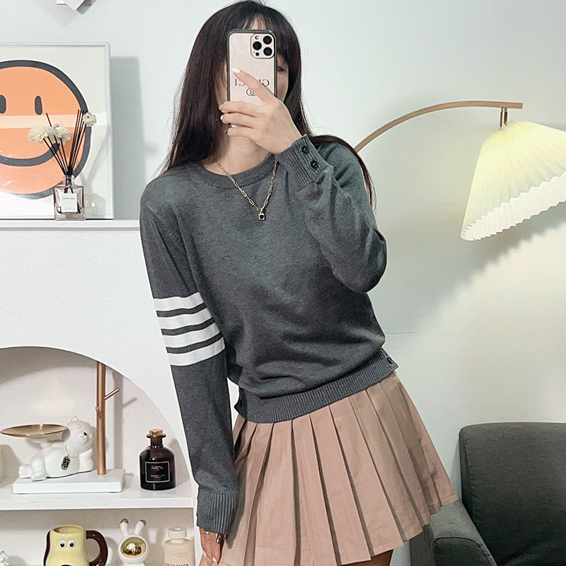 毛衣女圆领长袖修身羊毛打底衫女秋冬2025新款tb针织内搭灰色上衣,女装/女士精品,毛针织衫,淘宝优惠券,粉丝福利购,淘宝优惠卷