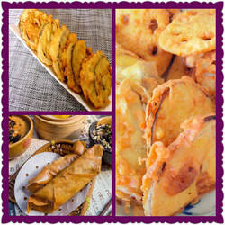 天津特色早点老味炸素卷圈茄夹藕夹 天津卫天津味口味咸夹大饼吃