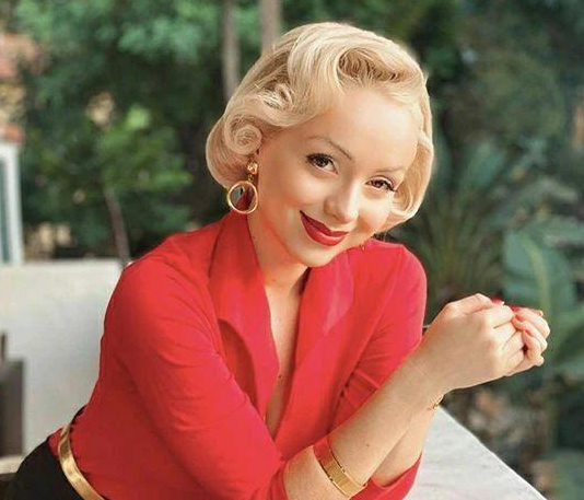 梦露金黄色款金发女短卷发高温丝cos假发发套表演道具欧美女贵妇