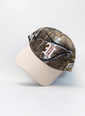 Wheat Camo Hat  Uphill Battle 美国奥斯丁潮牌H刺绣迷彩棒球帽