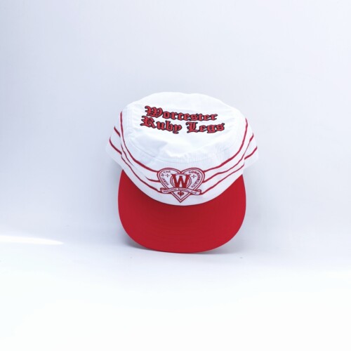 Official League x Worcester Ruby Legs联名款复古三道杠药盒帽
