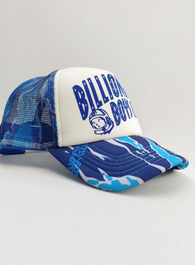 Billionaire Boys Club Men's Camo Arch Logo Trucker BBC货车帽