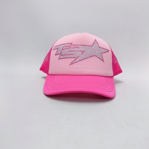 Trapstar London TS Star Diamante Trucker Pink伦敦潮牌货车帽