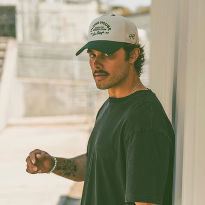 Athletic Association Hat Huega House美加州复古拼色棒球帽高冠